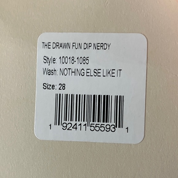 MOTHER SNACKS DRAWN FUN DIP NERDY JEANS - NWT - Picture 7 of 7